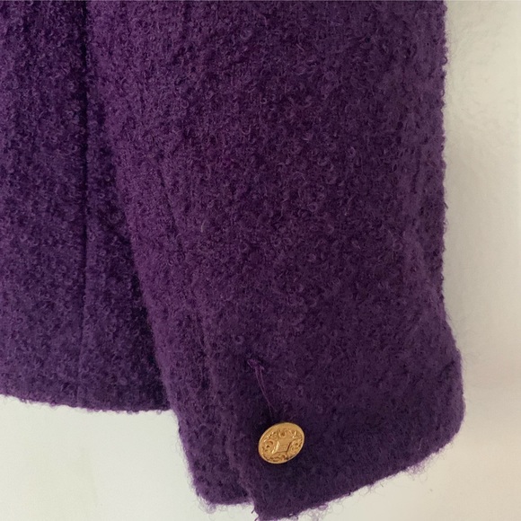 BROOKS BROTHERS Tweed Boucle Blazer Jacket Purple - Picture 6 of 7